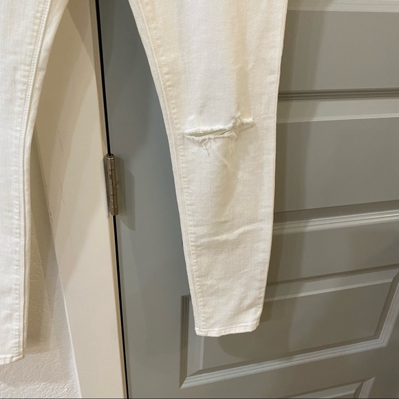 NWT Hudson Nico Mid Rise Super Skinny Crop Jeans White Revolve - Picture 4 of 6